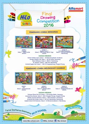 Pemenang HiLo School Drawing Competition 2016 bersama Alfamart