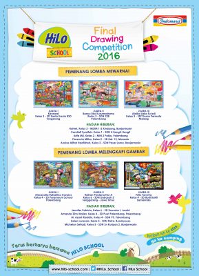 Pemenang HiLo School Drawing Competition 2016 bersama Indomaret