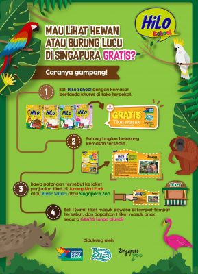 Beli HiLo School, Gratis Tiket Tempat Wisata Singapore!