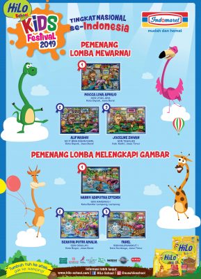 Pemenang HiLo Kids Festival 2019 tingkat Nasional